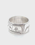 Ring - Sterling Silver - 3/8" - Eagle