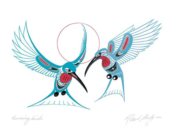 Card - Hummingbirds - 6x9