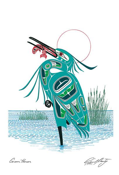 Card - Shorty - Green Heron - 6x9