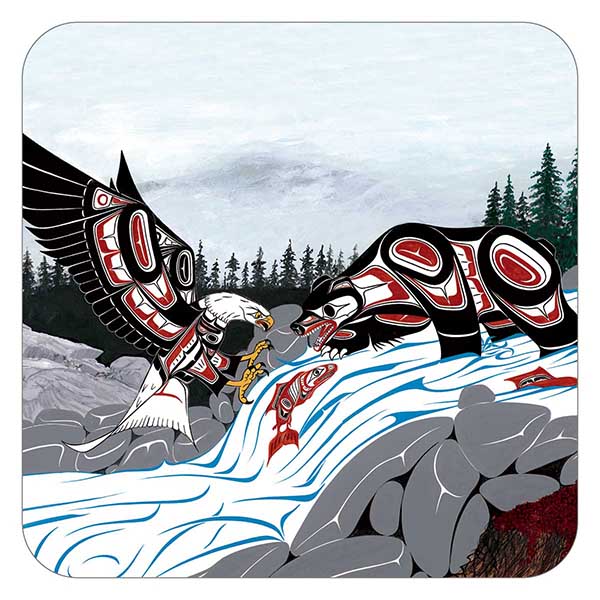 Coasters - Cork - Set of 4 - Cycle of Life