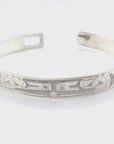 Bangle - Sterling Silver - 3/8" - Ravens