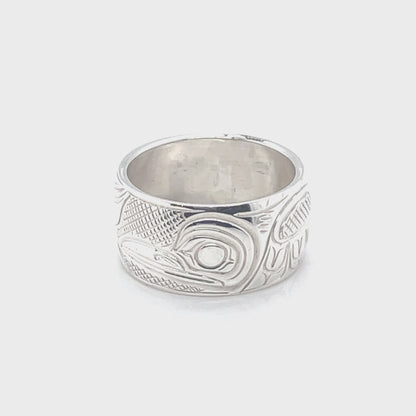 Ring - Sterling Silver - 3/8" - Hummingbird - Size 6