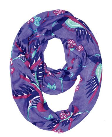 Scarf - Circle - Bamboo - Hummingbird Purple