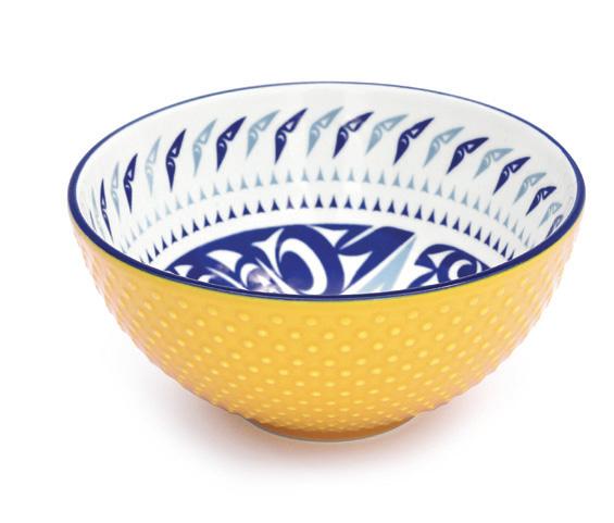 Bowl - Porcelain - Medium - Hummingbird Yellow