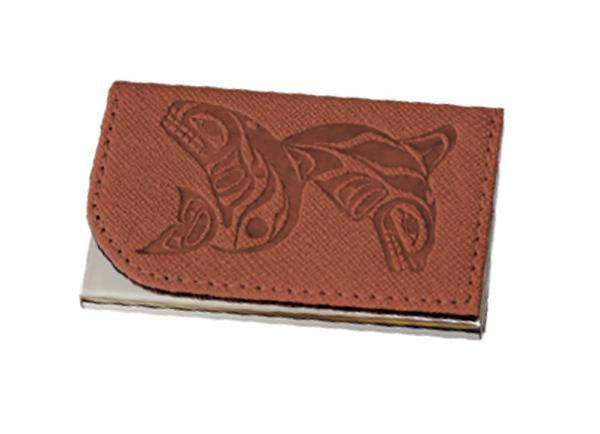 Cardholder - Whales - Brown