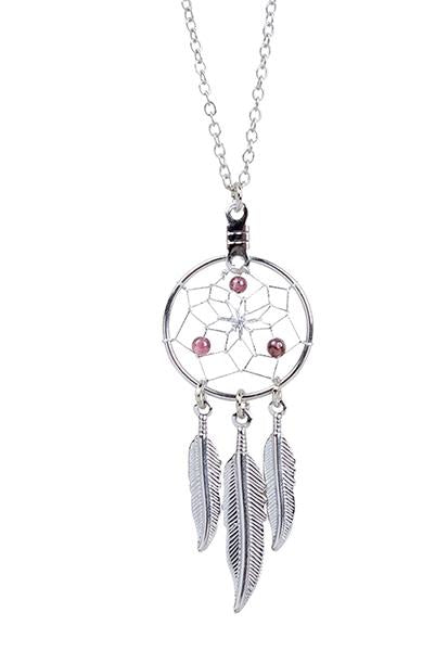 Pendant - Dream Catcher - January - Garnet