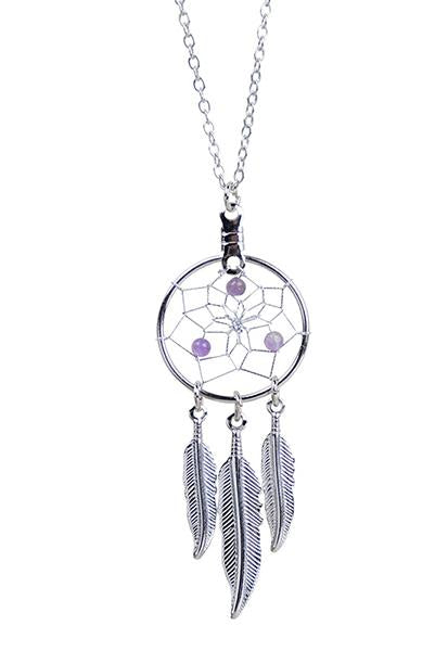 Pendant - Dream Catcher - February - Amethyst