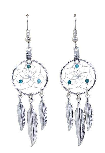 Earrings - Dream Catcher - March - Aquamarine/Apatite