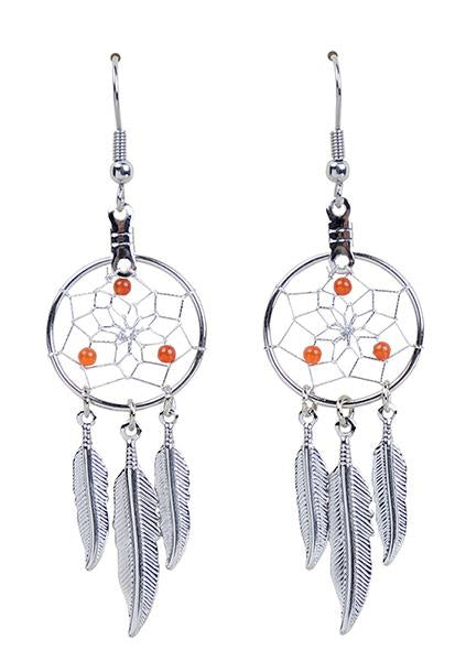 Earrings - Dream Catcher - July - Carnelian