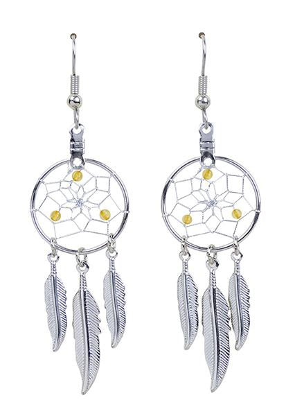 Earrings - Dream Catcher - November - Citrine