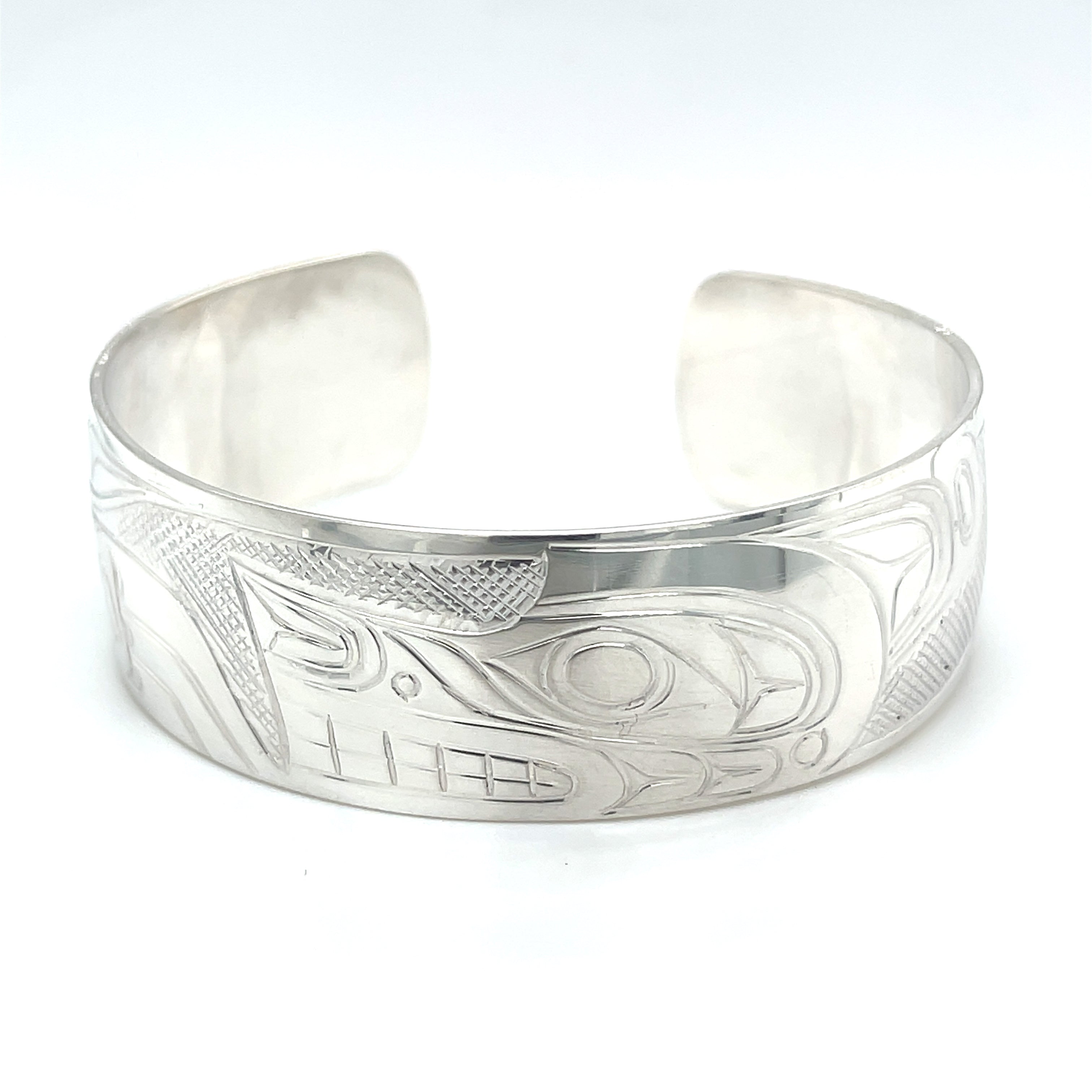 Bracelet - Sterling Silver - 3/4&quot; - Wolf