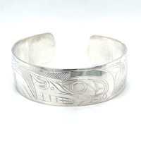 Bracelet - Sterling Silver - 3/4" - Wolf