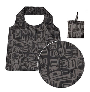 Shopping Bag - Folding - Eagle Crest Black