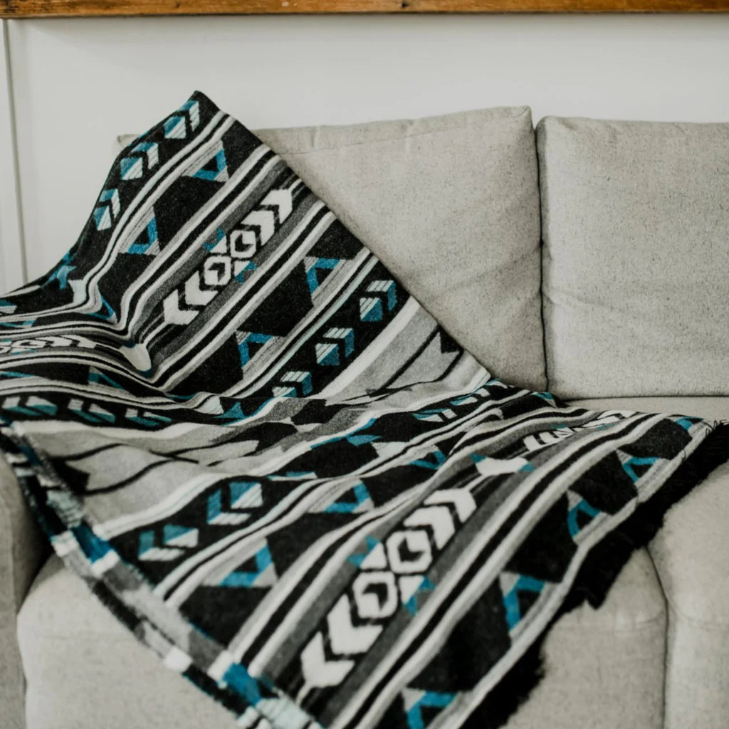 Blanket - Wool Blend - Eco-friendly - Storm - Reversible