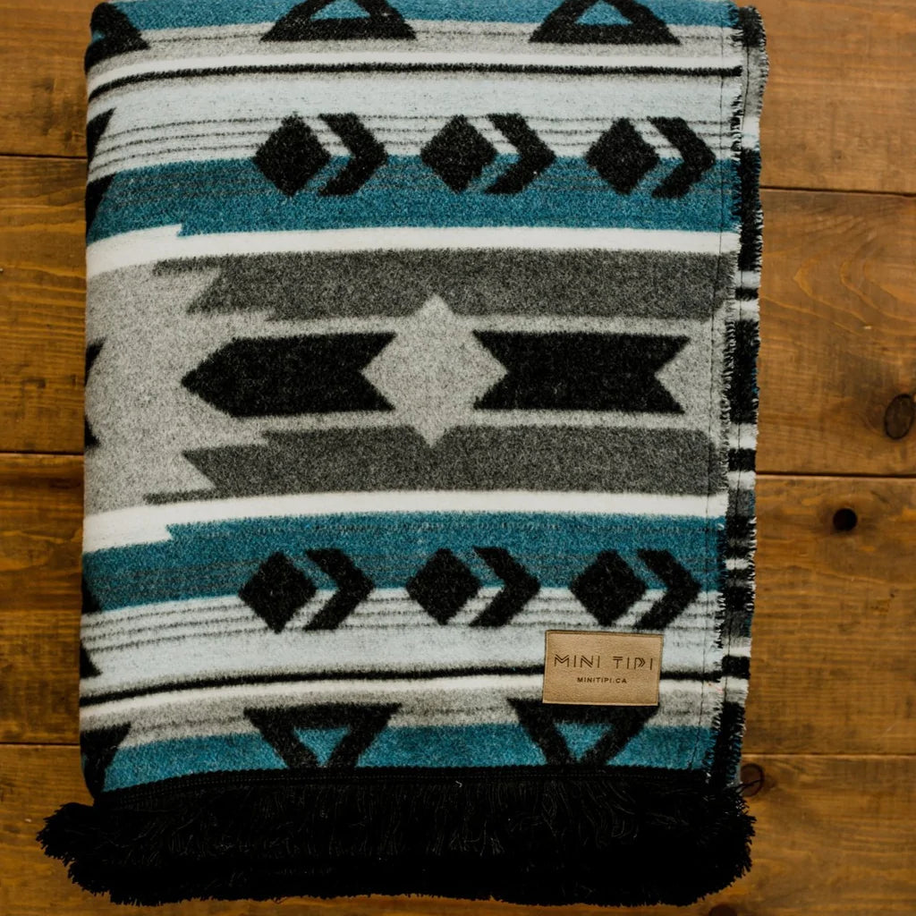 Blanket - Wool Blend - Eco-friendly - Storm - Reversible
