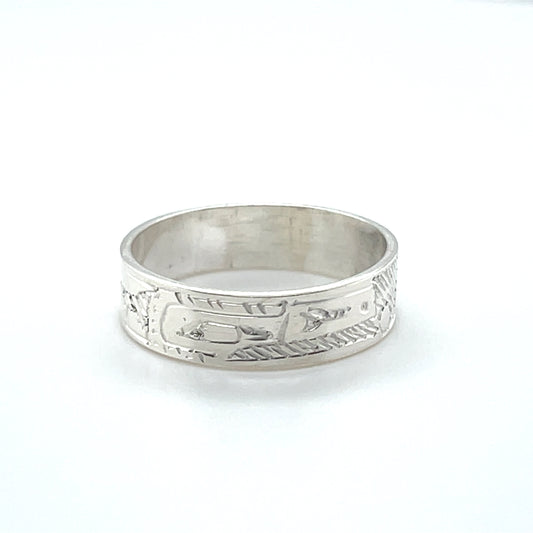 Ring - Sterling Silver - 3/16" - Raven