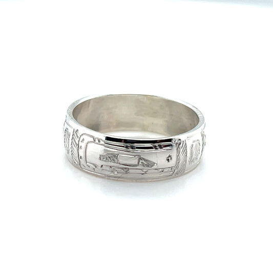 Ring - Sterling Silver - 1/4" - Orca