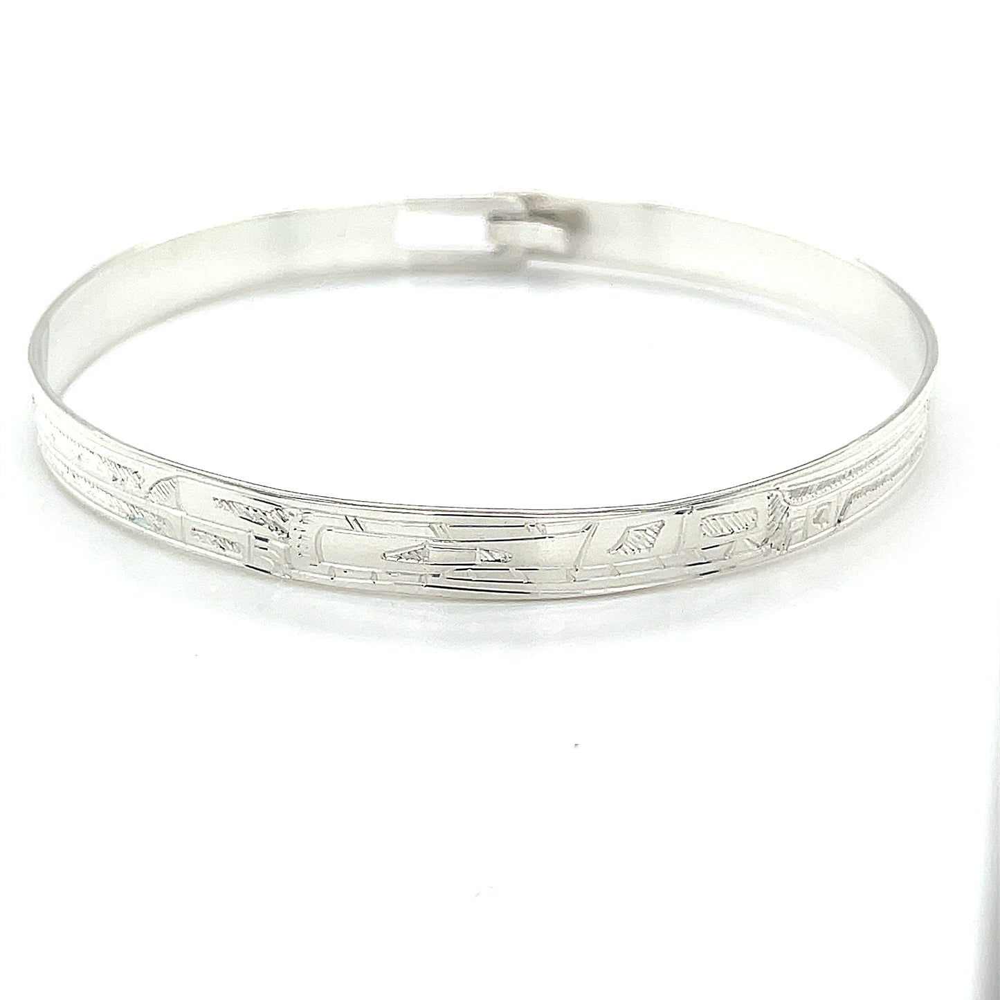 Bangle - Sterling Silver - 1/4" - Longer