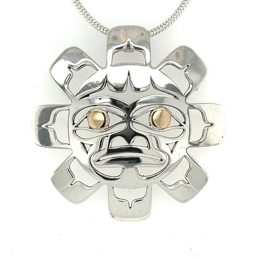 Pendant - Gold & Silver - Sun