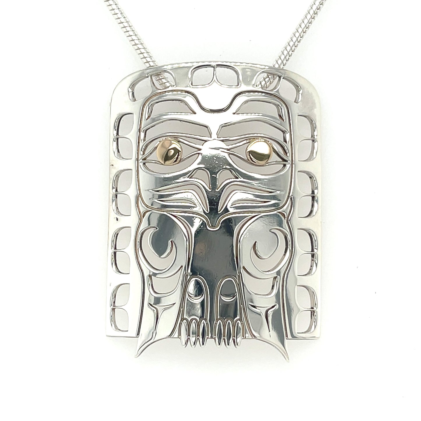 Pendant - Gold & Silver - Eagle Frontlet