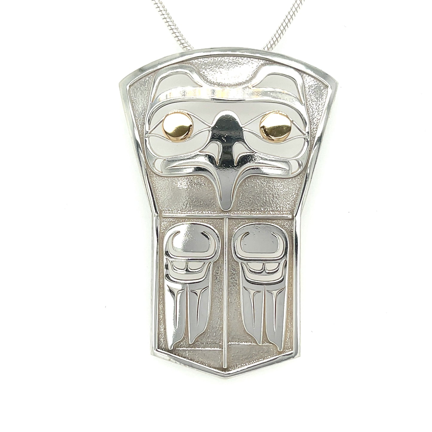 Pendant - Gold & Silver - Shield - Eagle