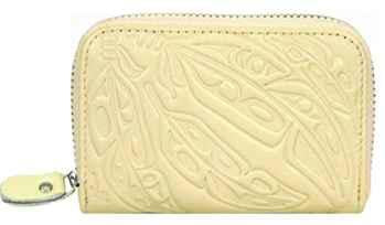Cardholder - Leather - Cream - Feather