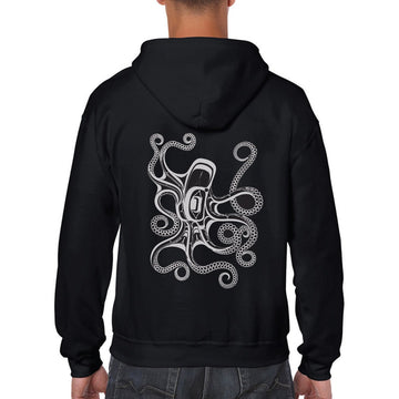 Hoodie - Zippered - Octopus