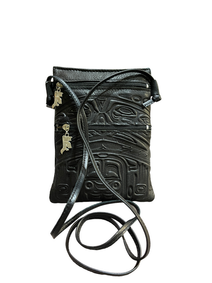 Purse - Passport - Deerskin - Bear - Black