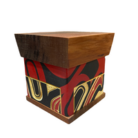 Bentwood Box - Eagle - Carved - Natural