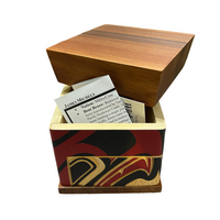 Bentwood Box - Eagle - Carved - Natural