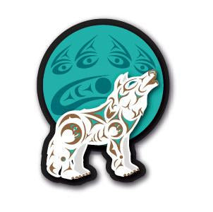 Magnet - 3D - Howling Wolf