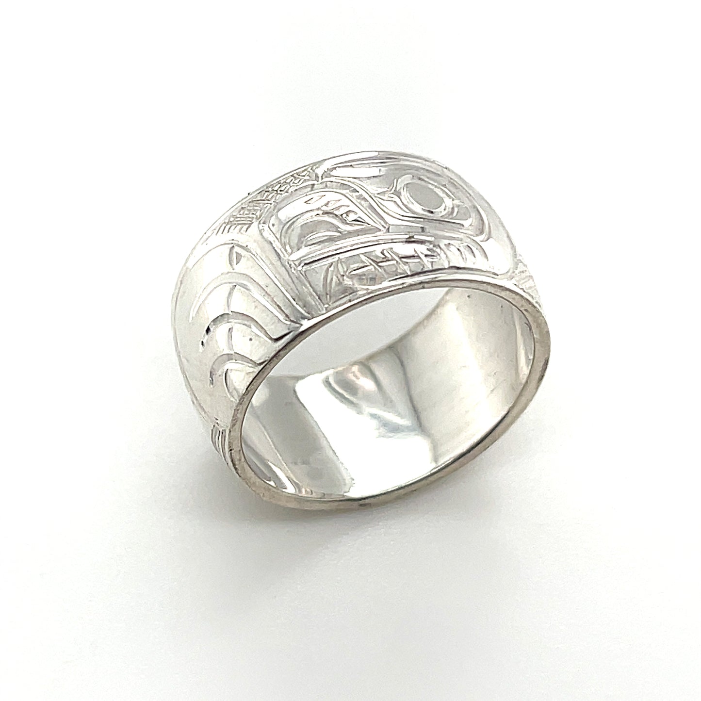 Ring - Sterling Silver - 3/8" - Bear - Size 6