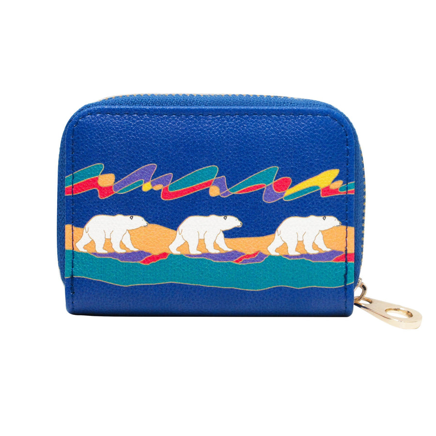 Card Wallet - Zip Around - Polar Bears