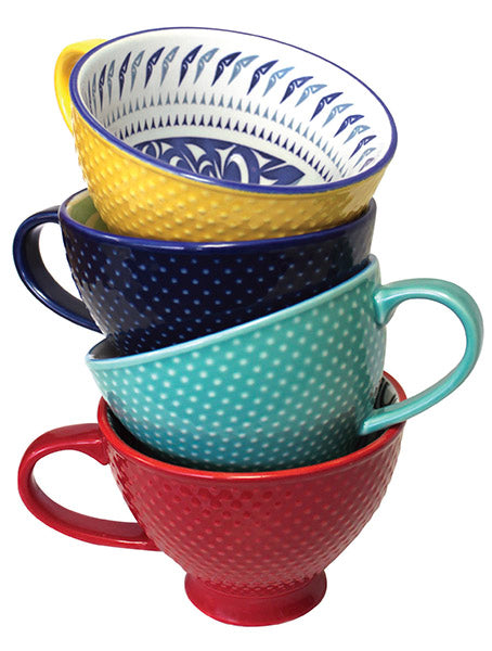 Mug - Porcelain - Textured - Hummingbird Yellow