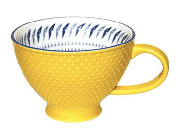 Mug - Porcelain - Textured - Hummingbird Yellow