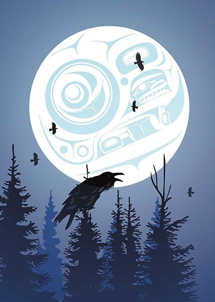 Card - Preston - Raven Moon - 6x9