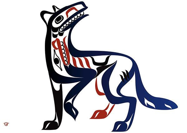 Card - Preston - Wolf - 6x9