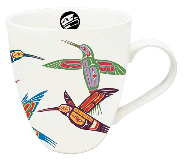 Mug - Fine China - Four Hummingbirds