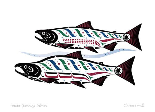 Card - Mills - Haida Spawning Sockeye - 6x9