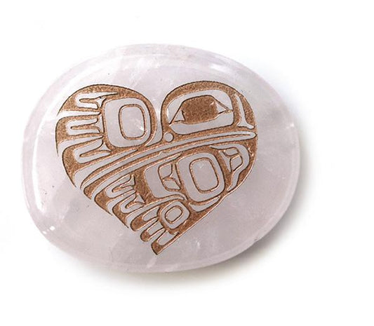Spirit Stone - Rose Quartz - Hummingbird Heart