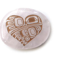 Spirit Stone - Rose Quartz - Hummingbird Heart