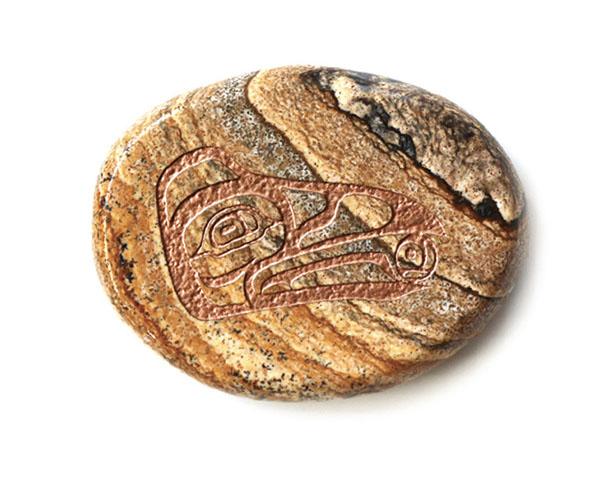 Spirit Stone - Picture Jasper - Raven