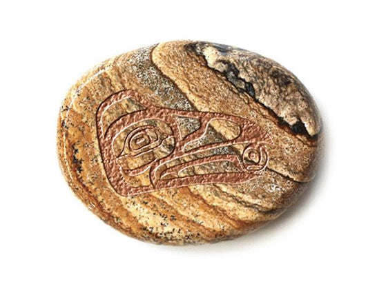 Spirit Stone - Picture Jasper - Raven