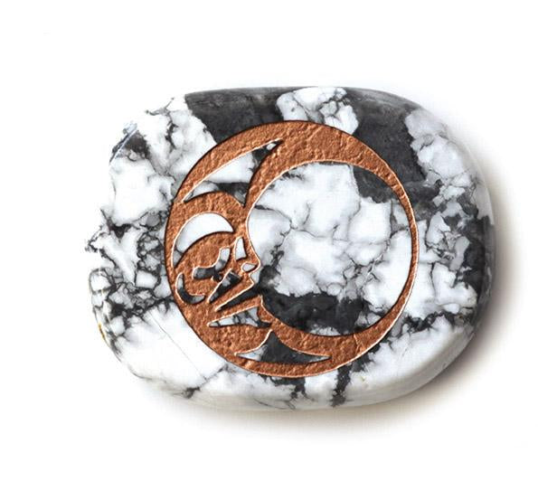 Spirit Stone - Howlite - Moon
