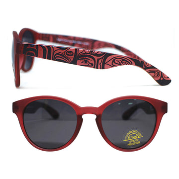 Sunglasses - Round - Red - Eagle Vision