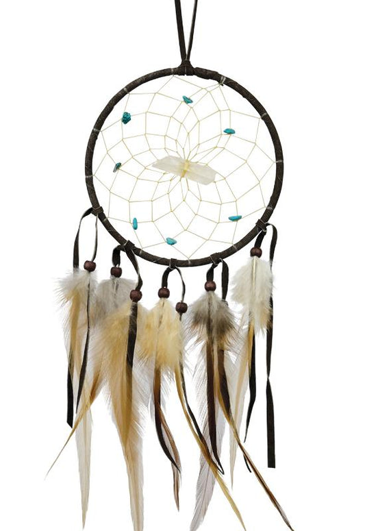 Dream Catcher - 4" - Vision Seeker - Dark Brown