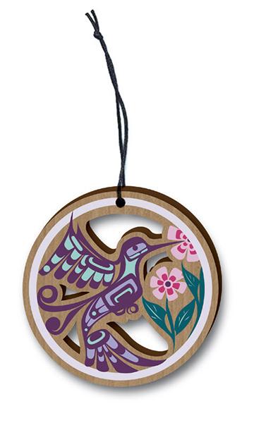 Ornament - Wood - Hummingbird