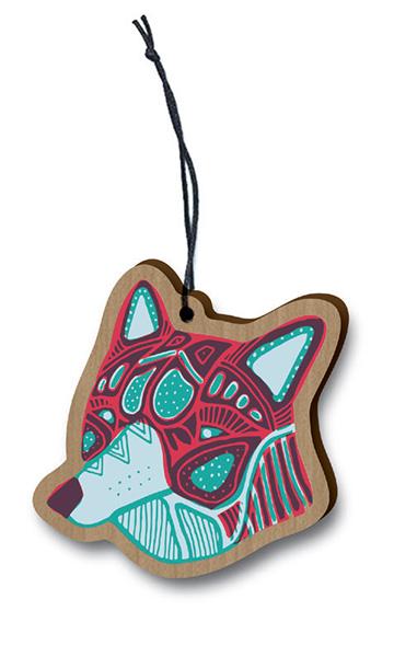 Ornament - Wood - Wolf