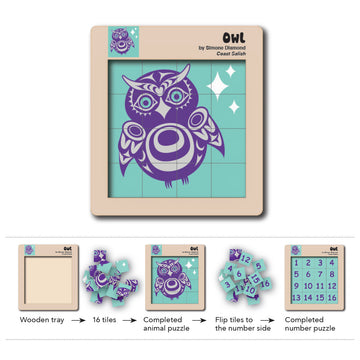 Puzzle - Wooden Tile - Owl