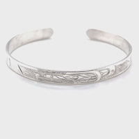 Bracelet - Sterling Silver - 1/4" - Wolf
